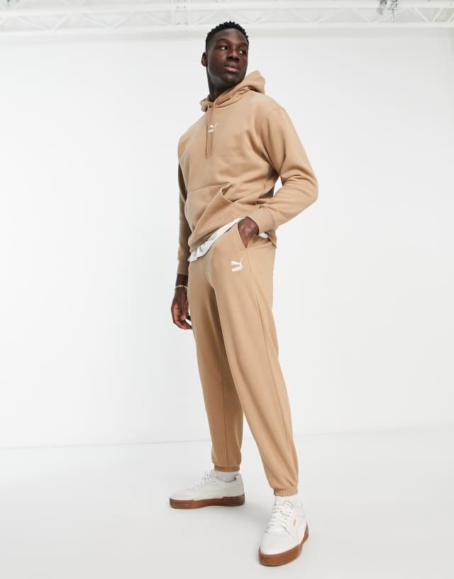 Puma Classics oversized sweatpants in brown