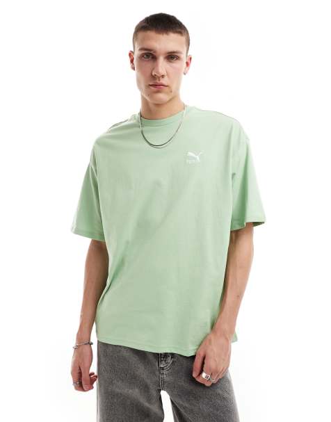 PUMA - Classics - Oversized T-shirt i grøn - view 1