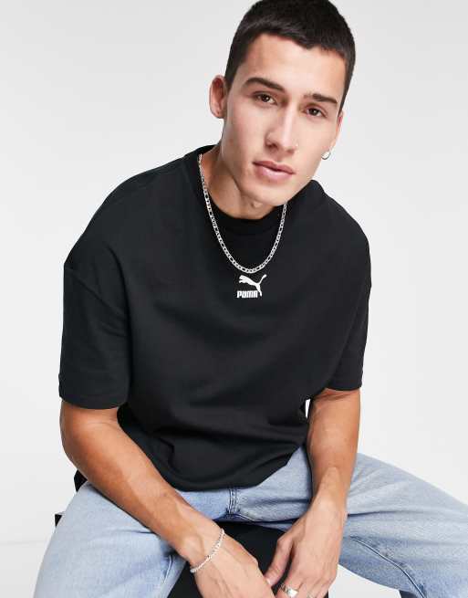 Puma - Classics - Oversized T-shirt i sort