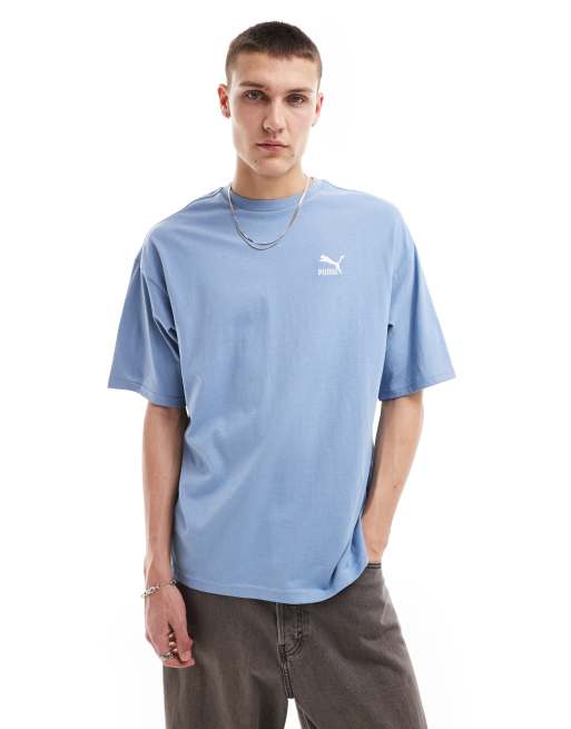 Puma Classics oversized t shirt in blue ASOS