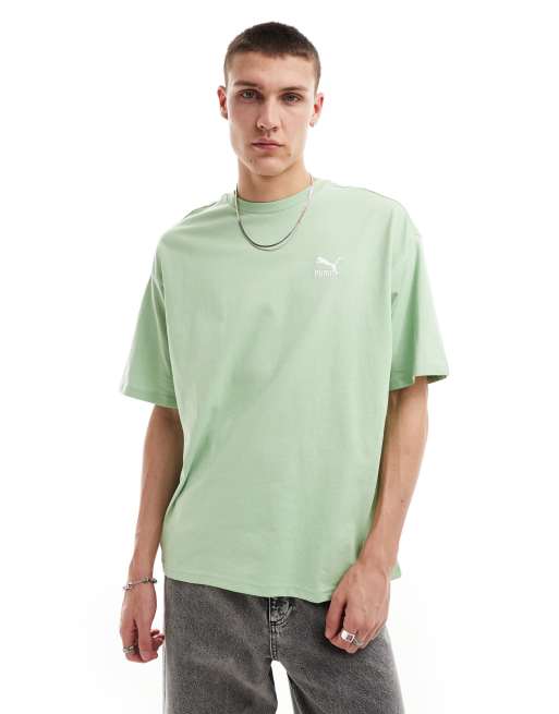 Puma Classics oversized t shirt in green