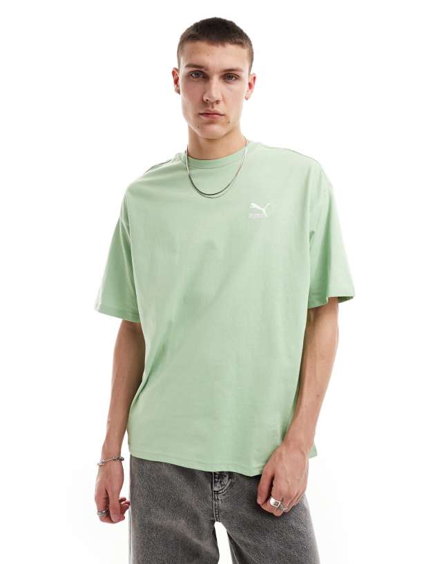 Puma - classics oversized t-shirt in green