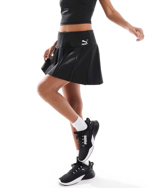 Puma Classics pleated mini skirt in black, 2 of 5