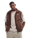 [Puma] PUMA Classics polar fleece vest in brown M BROWN