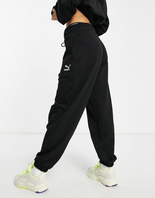 Puma Classics relaxed sweatpants in black ASOS