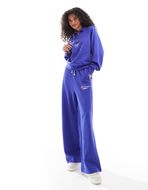 Puma Classics+ relaxed sweatpants in lapis lazuli