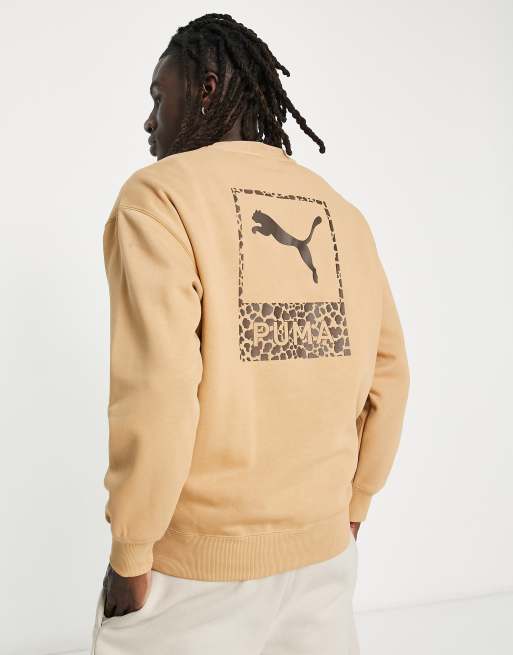 Puma animal print discount sweatshirt