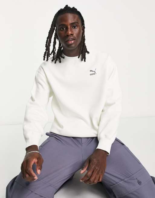 PUMA Classics safari sweatshirt in off white Exclusive at ASOS CREAM