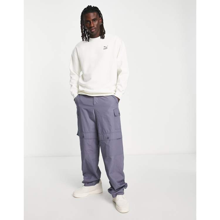 PUMA Classics safari sweatshirt in off white Exclusive at ASOS