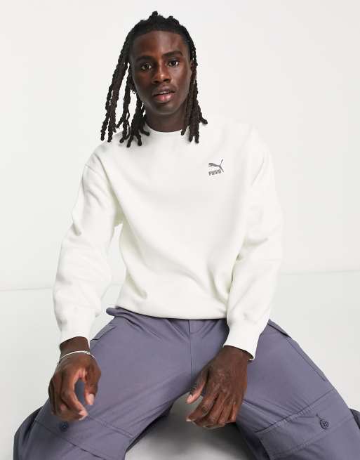 PUMA Classics safari sweatshirt in off white Exclusive at ASOS