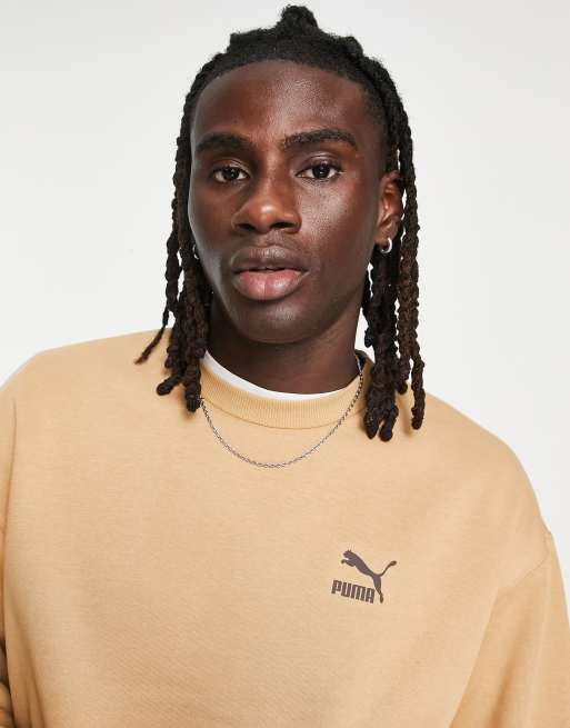 PUMA - Classics - Safari - Sweatshirt met print op de achterkant in lichtbruin, exclusief bij ASOS, 2 van 4