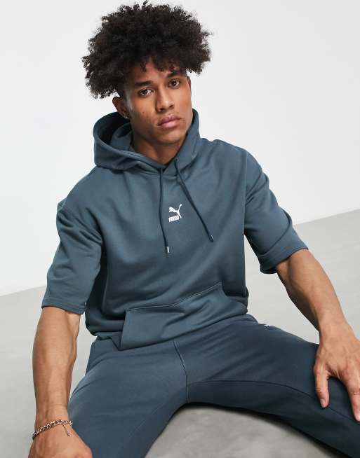 Puma short hot sale sleeve hoodie