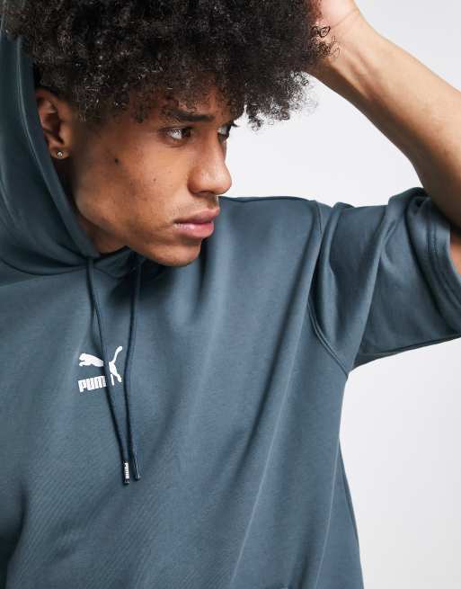 Mens navy hot sale puma hoodie