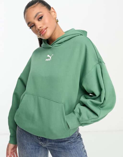 PUMA Classics Sweat capuche oversize Vert for t