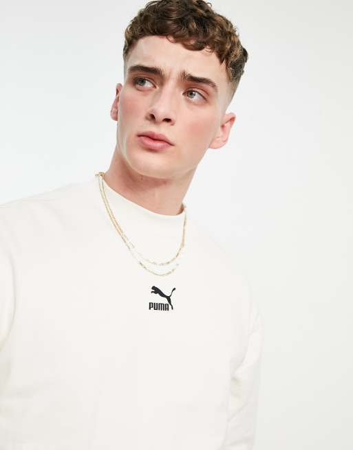 Puma Classics Sweat a col montant Blanc ASOS