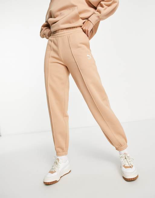 Beige sweatpants with women's logo - PUMA - Pavidas