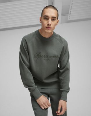 Puma Classics+ sweatshirt in mineral gray