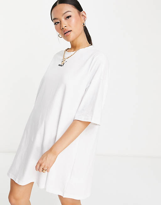 Puma Classics T-shirt dress in white | ASOS