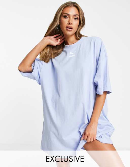 Puma – Classics – T-Shirt-Kleid in Brunnera-Blau