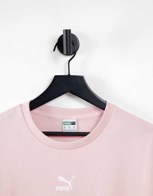 Puma Classics T shirt oversize rosa pastello
