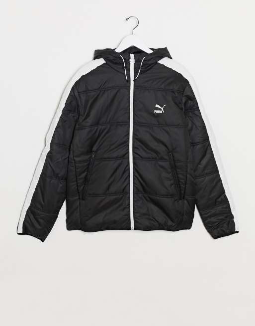 Puma Classics T7 padded jacket in puma black, ASOS