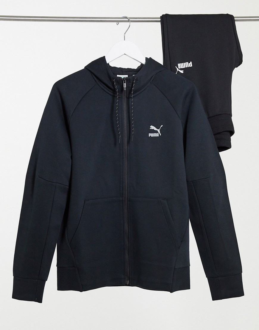 Puma Classics Tech hoodie in black