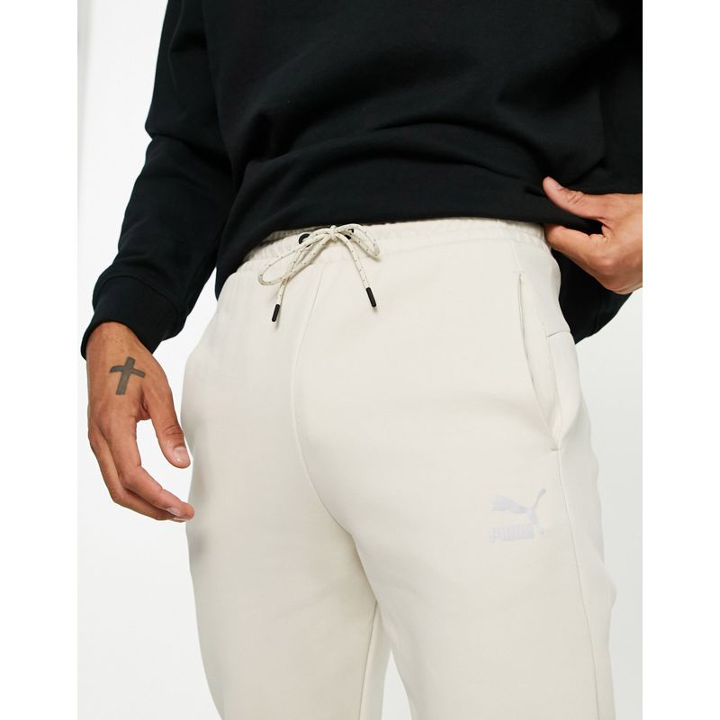Activewear Uomo PUMA - Classics Tech - Pantaloni della tuta sabbia
