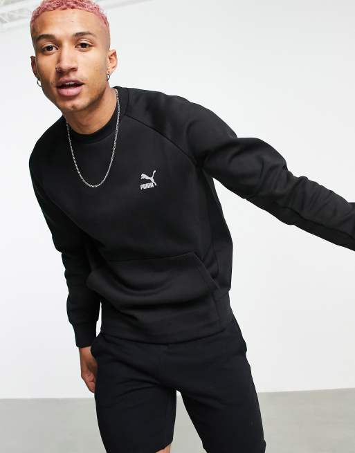 Puma Classics Tech sweatshirt in black