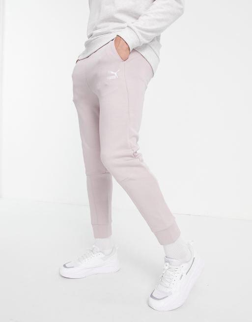 PUMA Classics Tech – Szarobrązowe joggersy