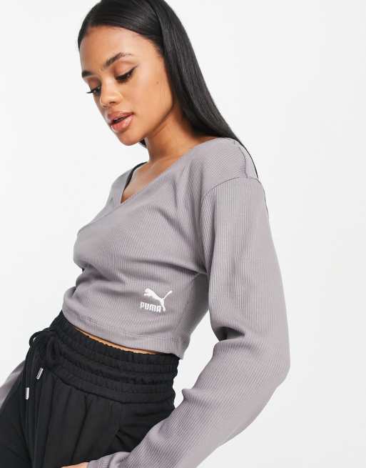 Top puma grigio discount
