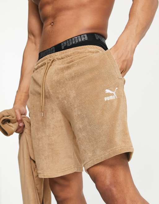 Puma cheap shorts brown