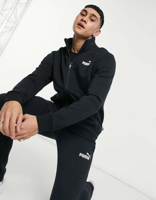 Puma clean sweat suit in black