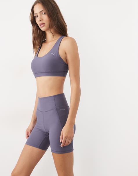Puma Cloudspun 6" short tights in gray - view 1