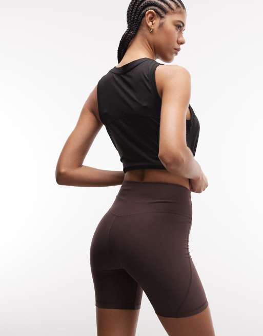 Puma Cloudspun 6" short tights women in brown, 3 of 5