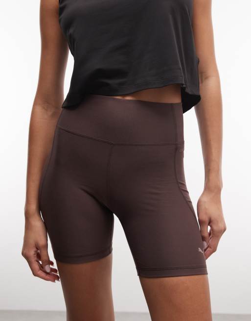 Puma Cloudspun 6" short tights women in brown, 5 of 5