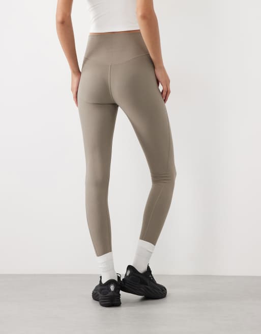 Puma Cloudspun high-waist tights in beige, 3 of 5