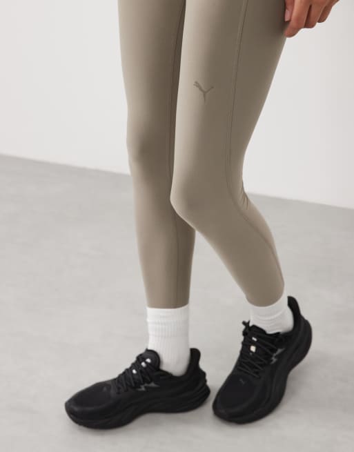 Puma Cloudspun high-waist tights in beige, 4 of 5