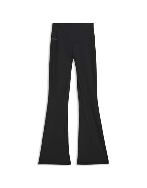 Puma Cloudspun high waisted flared tights in black, 2 of 2