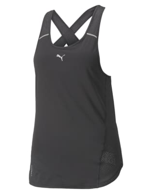 Puma Cloudspun marathon running tank top in puma black | ASOS