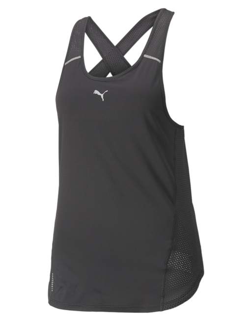 Puma Cloudspun marathon running tank top in puma black