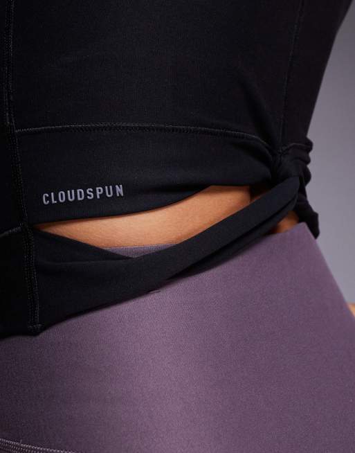 Puma Cloudspun Twist tank top in black, 3 of 4