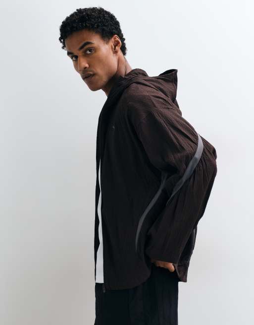 Puma Clrt track jacket in brown, 2 of 5