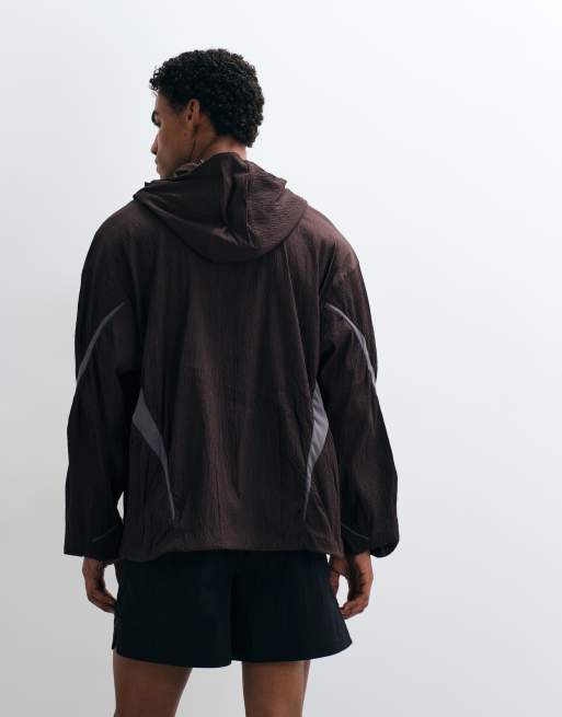 Puma Clrt track jacket in brown, 5 of 5