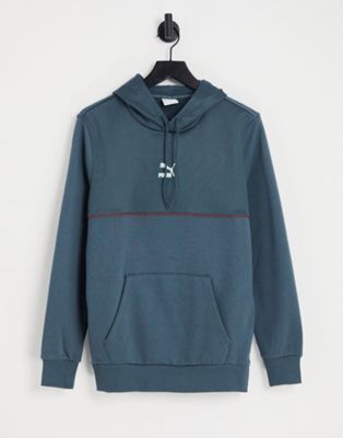 Puma CLSX hoodie in dark blue