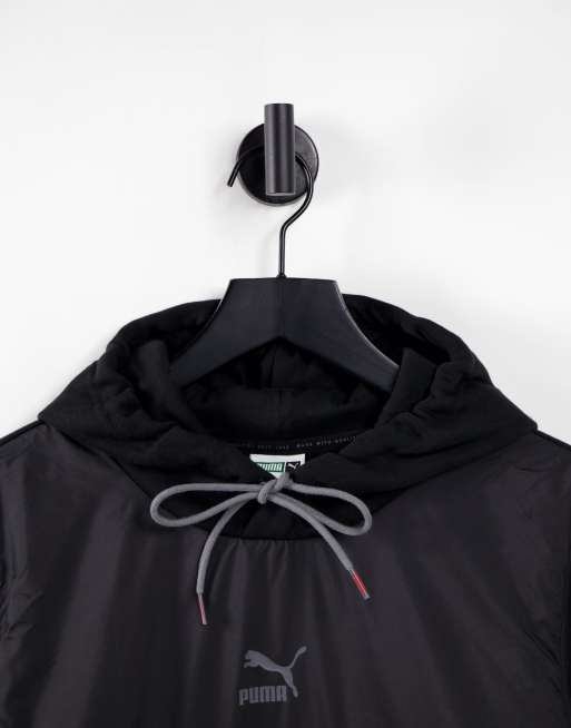 Puma CLSX Sweat capuche Noir et rouge