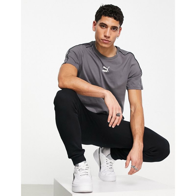 Activewear Uomo PUMA - CLSX - T-shirt grigia e nera
