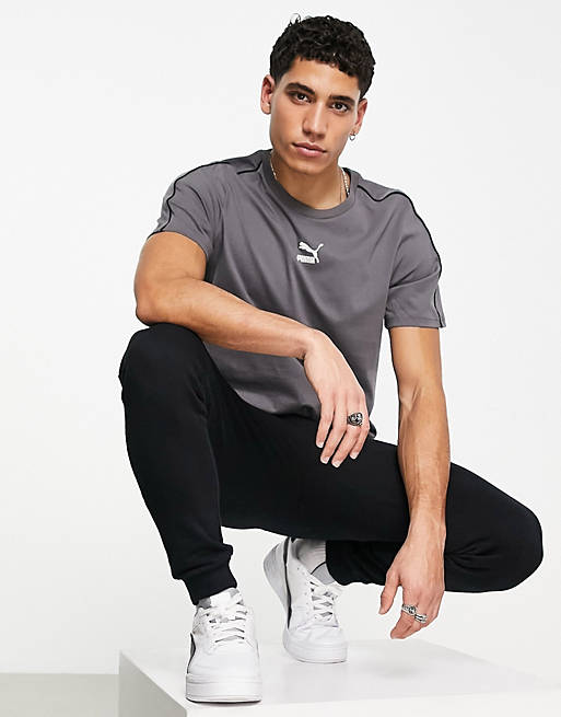  Puma CLSX t-shirt in grey and black 