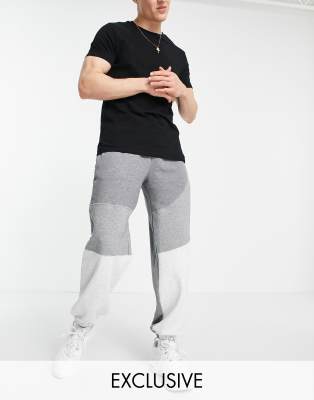 PUMA – Convey – Grå flerfärgade sweatpants med logga, endast hos ASOS
