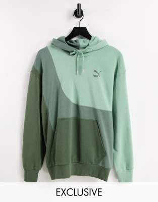 green puma hoodie