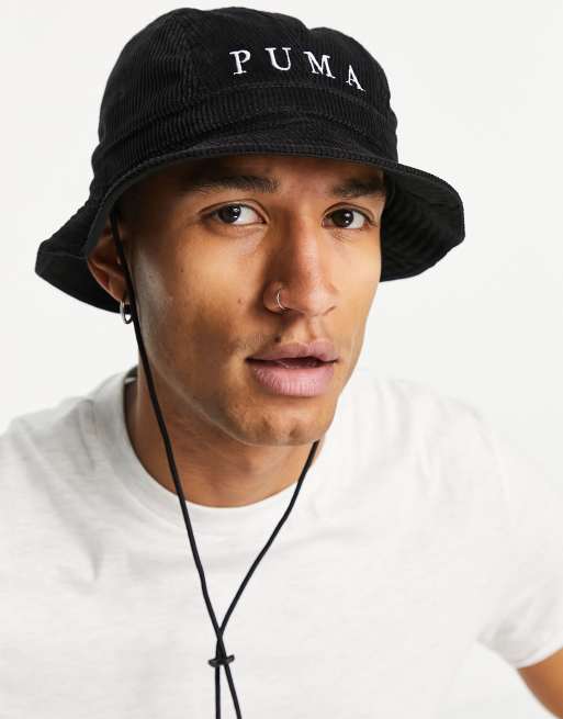 Puma cord bucket hat in black | ASOS